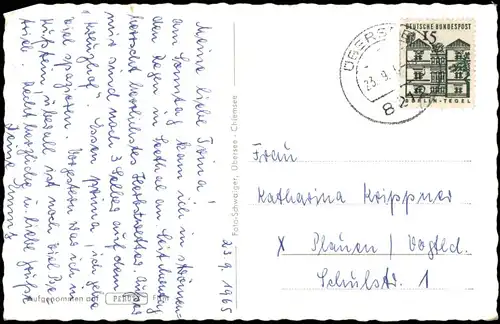 Ansichtskarte Frauenchiemsee Frauenchiemsee 1965