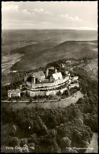 Ansichtskarte Coburg Veste Coburg Orig. Fliegeraufnahme 1961