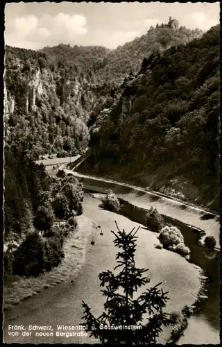 Gößweinstein Umland-Ansicht Fränk. Schweiz Wiesenttal u. Gössweinstein 1960