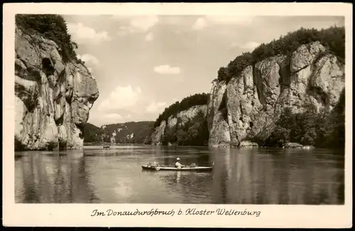 Ansichtskarte Kelheim Im Donaudurchbruch b. Kloster Weltenburg 1951