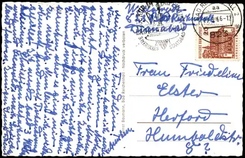 Ansichtskarte Bad Reichenhall Predigtstuhlbahn Seilbahn und Ortspanorama 1966