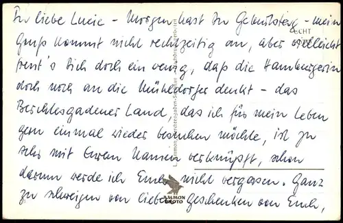 Ansichtskarte Berchtesgaden Feldkreuz mit Reiteralpe 1955