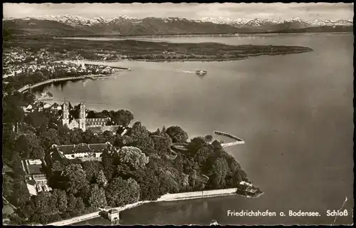 Ansichtskarte Friedrichshafen Luftbild Stadt & Bodensee Panorama 1956