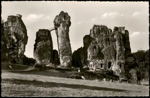 Holzhausen-Externsteine-Horn-Bad Meinberg Teutoburger Wald Die Externsteine 1960