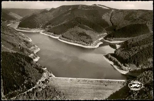 Bad Lauterberg im Harz ODERTALSPERRE IM HARZ vom Flugzeug aus Luftbild 1960