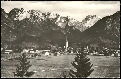 Ansichtskarte Oberstdorf (Allgäu) Panorama-Ansicht 1962