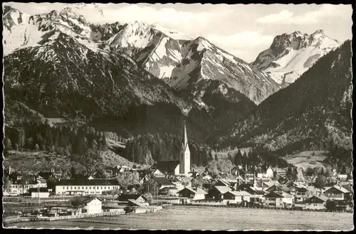 Ansichtskarte Oberstdorf (Allgäu) Panorama-Ansicht Allgäu 1961