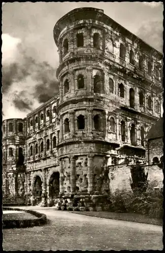 Trier Porta Nigra, Römisches Stadttor - Stimmungsbild Fotokarte 1963