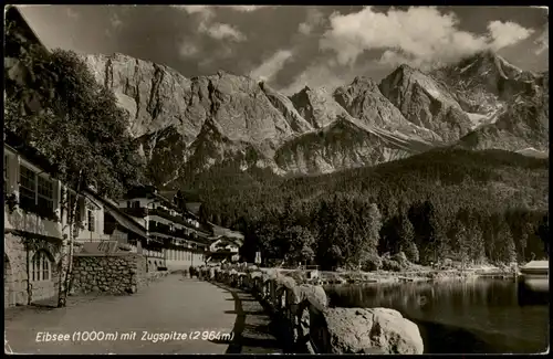 Ansichtskarte Garmisch-Partenkirchen Eibsee, Restaurant 1958