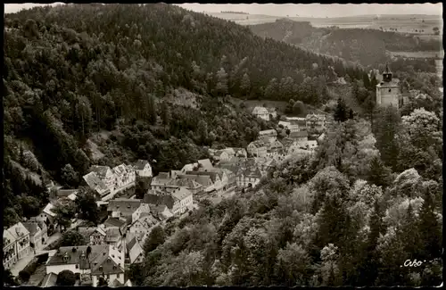 Ansichtskarte Bad Berneck im Fichtelgebirge Blick von der Ruine 1957
