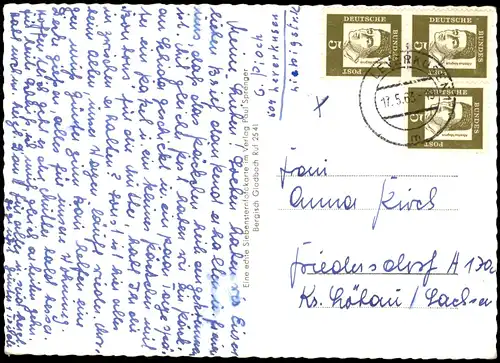 Ansichtskarte Leverkusen Blick auf Teehaus und Bayer-Hochhaus 1963