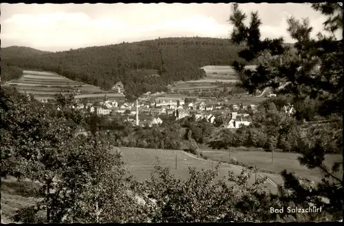 Ansichtskarte Bad Salzschlirf Stadtpartie - Fotokarte 1965