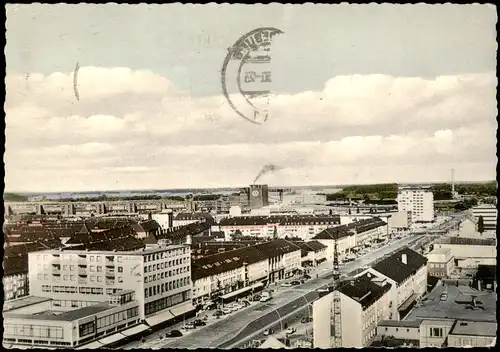 Ansichtskarte Wolfsburg Porschestraße, VW Werk 1960