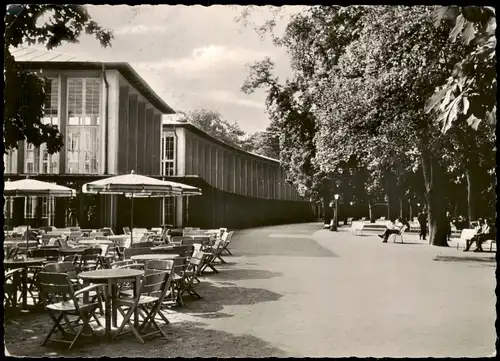 Ansichtskarte Bad Mergentheim Partie an der Wandelhalle 1957