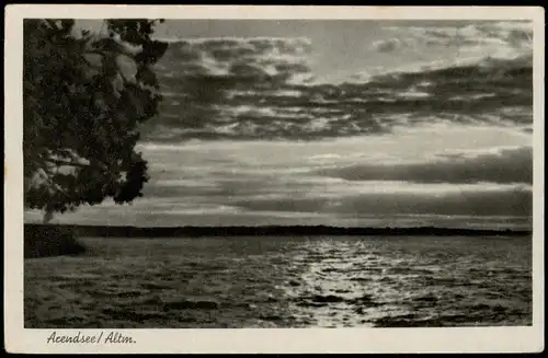 Ansichtskarte Arendsee (Altmark) Arendsee - Abendstimmung 1928