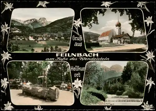 Ansichtskarte Bad Feilnbach Stadt und Umlandansichten - 4 Bild 1968