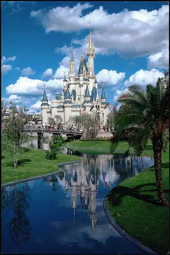 Postcard Orlando Walt Disney World FAIRY-TALE CASTLE 1983