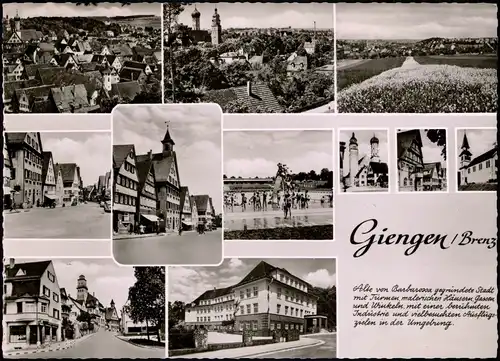 Ansichtskarte Giengen an der Brenz Stadtansichten, Straßen MB 1959