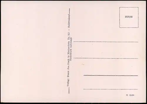 Postcard Niklasberg Mikulov v Krušných horách Blick auf die Stadt 1940