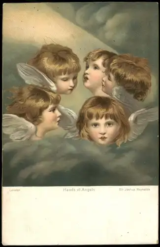 Heads of Angels Sir Joshua Reynolds London Künstlerkarte:   Engel 1911