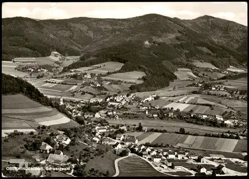 Oberwinden Elztal-Winden Panorama-Ansicht Gesamtansicht, Schwarzwald Ort 1970