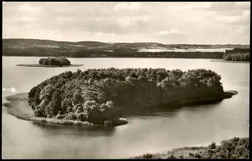 Plön Plön am See (Plön) Große und kleine Insel See-Panorama 1956