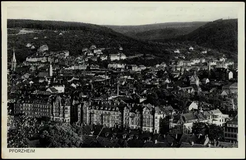 Ansichtskarte Pforzheim Stadtblick 1935