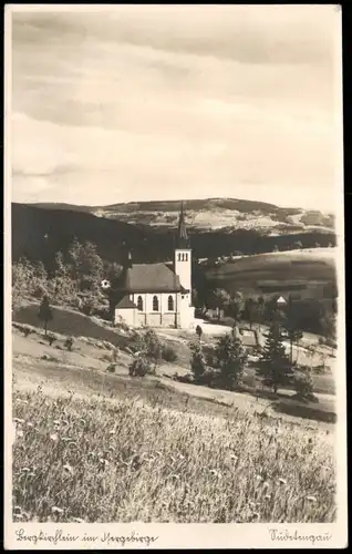 Postcard Salesel Dolní Zálezly Dubitzer Kirchlein Sudetengau 1932