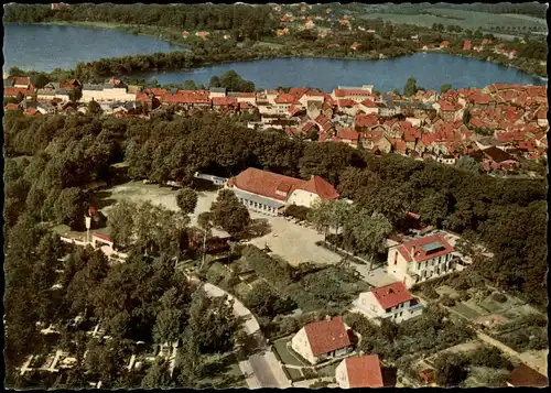 Mölln (Schleswig-Holstein) PARK HOTEL vom Flugzeug aus, Luftaufnahme 1961