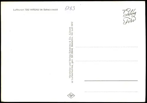 Ansichtskarte Hirsau-Calw Luftaufnahme; Ort im Schwarzwald 1960