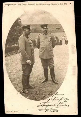 Militär/Propaganda 1.WK (Erster Weltkrieg) Soldaten des Kaisers Kaiserin 1915