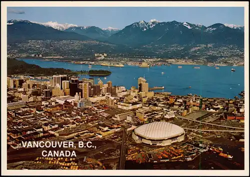 Postcard Vancouver Luftaufnahme Luftbild Areal View 1978