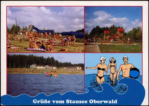 Reichenbach (Oberlausitz) Stausee Oberwald. Schwimmbad, Spielplatz 1994