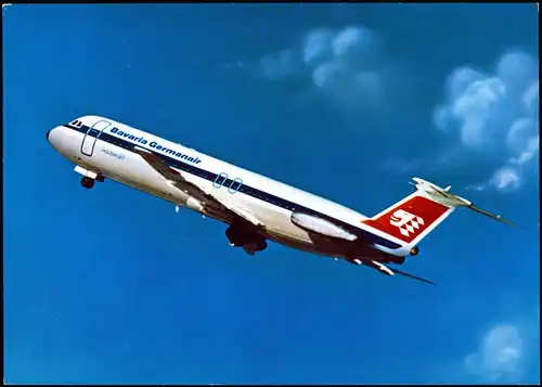 Bavaria Germanair BAC SUPER ONE-ELEVEN Flugzeug Airplane Avion 1988