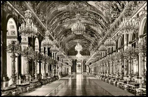 Chiemsee Schloß Herrenchiemsee Große Spiegelgalerie Castle     1960