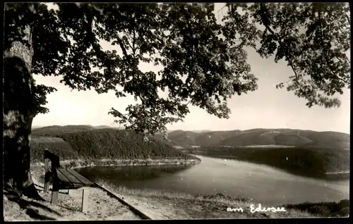 Ansichtskarte Waldeck Edersee  Blick über den Edersee 1968    Stempel WALDECK