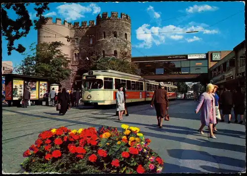 Ansichtskarte Köln Straßenbahn Hahnentor 1976