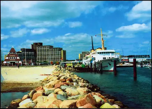 Ansichtskarte Damp-Amt Schlei-Ostsee am Anleger MS SEEMÖWE 1997  mit Bordstempel