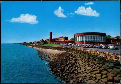 Ansichtskarte Wilhelmshaven Strandhalle, Parkplatz VW Käfer 1979