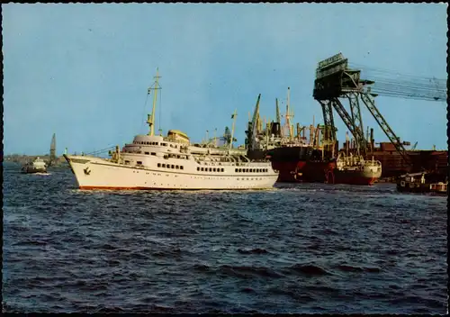 Ansichtskarte Hamburg Hafen, Fahrgastschiff 1978