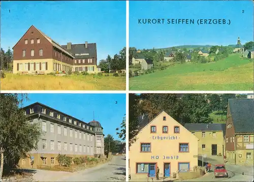 Seiffen (Erzgebirge) FDGB-Erholungsheim Berghof,  E - HO Imbiß 1974/1973