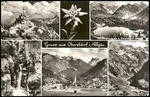 Oberstdorf (Allgäu) Mehrbildkarte Umland-Ansichten Allgäu uvm. 1963