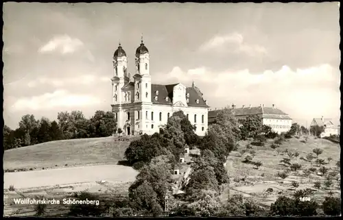 Ansichtskarte Ellwangen (Jagst) Wallfahrtskirche Schönenberg 1966