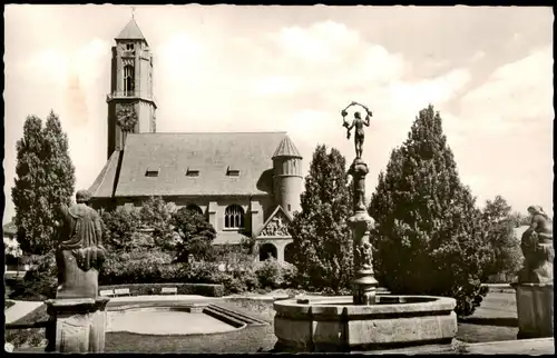 Ansichtskarte Darmstadt Pauluskirche 1961