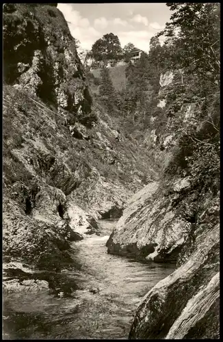 Ansichtskarte Schneizlreuth Weißbachschlucht Gasthaus Mauthäusl 1961