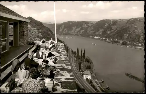 Ansichtskarte Sankt Goar Burgruine Rheinfels - Terrasse 1959