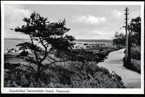 Ansichtskarte Timmendorfer Strand Strandpromenade 1954