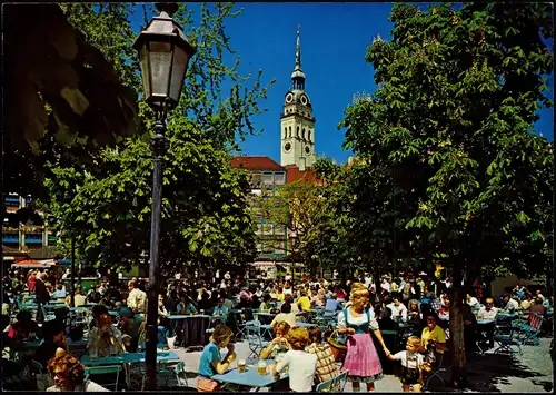 Ansichtskarte München Viktualienmarkt 1987