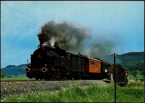 Dampflokomotive 16 mit Museumszug der GES Verkehr/KFZ  Lokomotive 1993