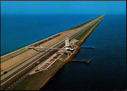 .Niederlande Luftbild Monument Afsluitdijk Holland-Friesland 1988